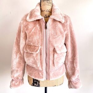 YMI Pink Faux Fur Winter Jacket